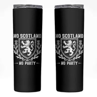No Scotland No Party Scottish Flag Skinny Tumbler Retro Scotland Rampant Lion