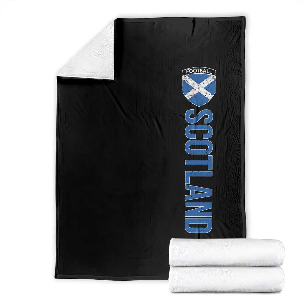Scotland Soccer Throw Blanket Vintage SCOT Scottish Flag Graphic Football Fan