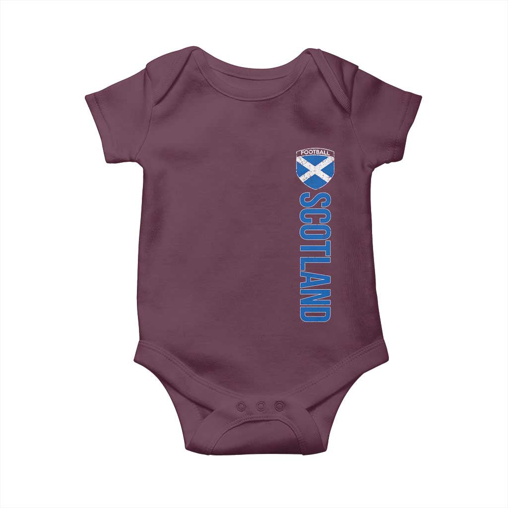 Scotland Soccer Baby Onesie Vintage SCOT Scottish Flag Graphic Football Fan