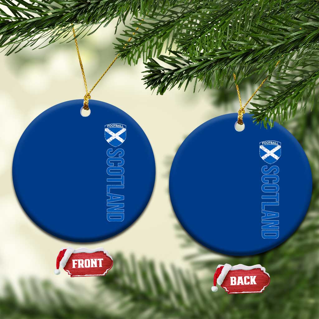 Scotland Soccer Ceramic Ornament Vintage SCOT Scottish Flag Graphic Football Fan