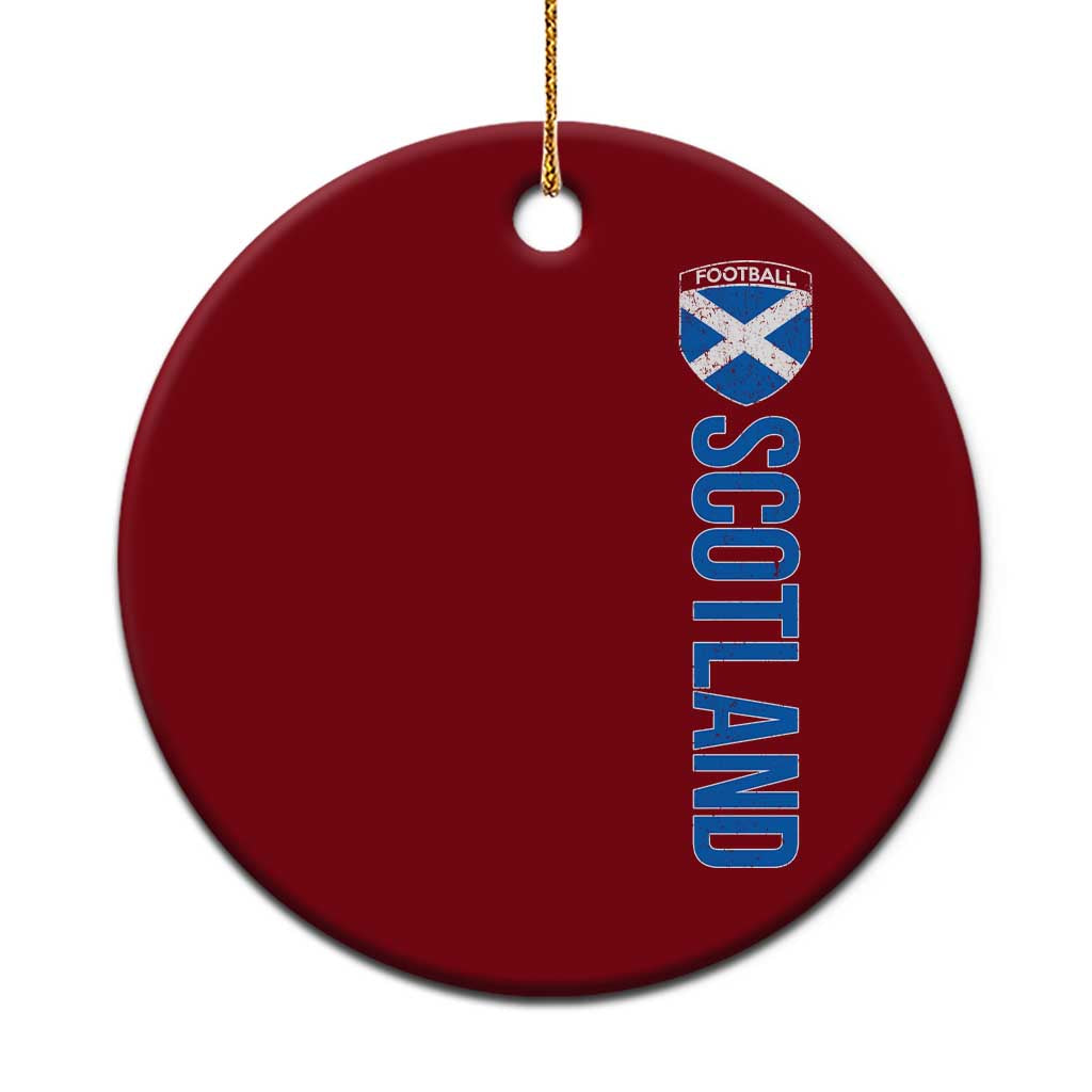 Scotland Soccer Ceramic Ornament Vintage SCOT Scottish Flag Graphic Football Fan
