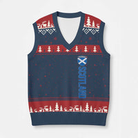 Scotland Soccer V-Neck Knit Sweater Vest Vintage SCOT Scottish Flag Graphic Football Fan