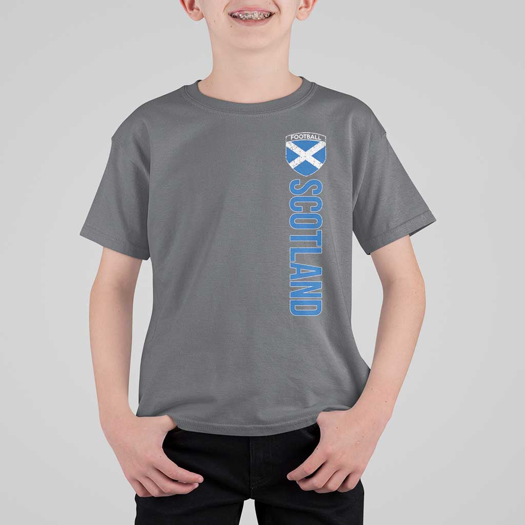 Scotland Soccer T Shirt For Kid Vintage SCOT Scottish Flag Graphic Football Fan