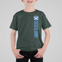 Scotland Soccer T Shirt For Kid Vintage SCOT Scottish Flag Graphic Football Fan