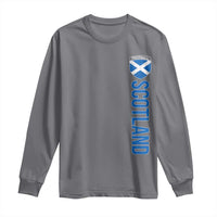 Scotland Soccer Long Sleeve Shirt Vintage SCOT Scottish Flag Graphic Football Fan