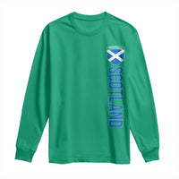 Scotland Soccer Long Sleeve Shirt Vintage SCOT Scottish Flag Graphic Football Fan