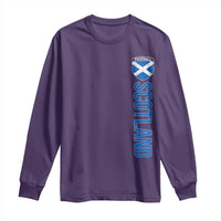 Scotland Soccer Long Sleeve Shirt Vintage SCOT Scottish Flag Graphic Football Fan