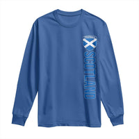 Scotland Soccer Long Sleeve Shirt Vintage SCOT Scottish Flag Graphic Football Fan
