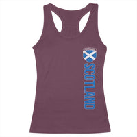 Scotland Soccer Racerback Tank Top Vintage SCOT Scottish Flag Graphic Football Fan