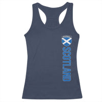 Scotland Soccer Racerback Tank Top Vintage SCOT Scottish Flag Graphic Football Fan