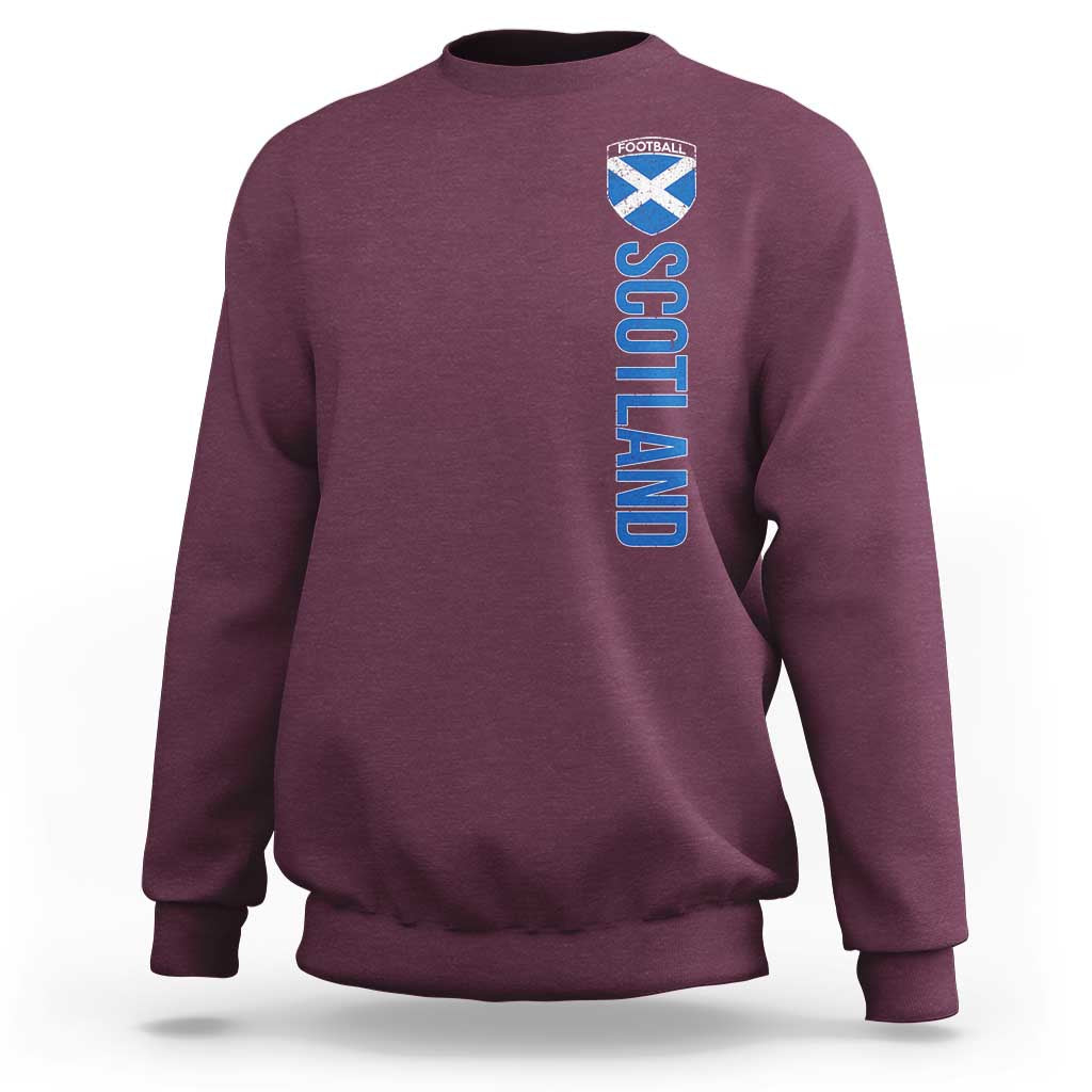 Scotland Soccer Sweatshirt Vintage SCOT Scottish Flag Graphic Football Fan