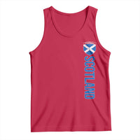 Scotland Soccer Tank Top Vintage SCOT Scottish Flag Graphic Football Fan