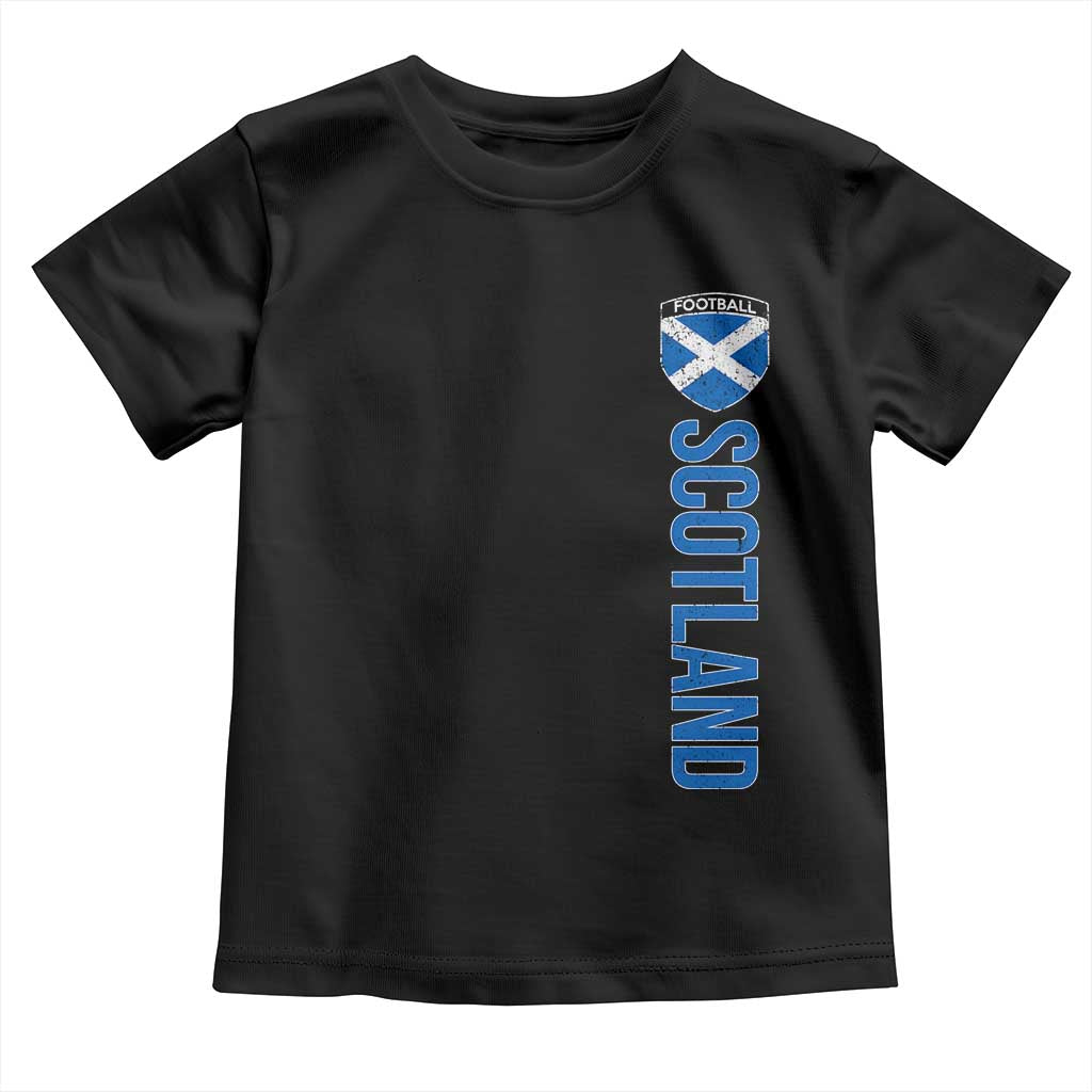 Scotland Soccer Toddler T Shirt Vintage SCOT Scottish Flag Graphic Football Fan