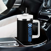 Scotland Soccer Tumbler With Handle Vintage SCOT Scottish Flag Graphic Football Fan