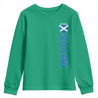 Scotland Soccer Youth Sweatshirt Vintage SCOT Scottish Flag Graphic Football Fan
