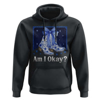 Am I Okay Hoodie Boot Cowgirl Coquette Bow - Wonder Print Shop
