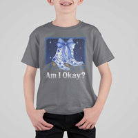 Am I Okay T Shirt For Kid Boot Cowgirl Coquette Bow - Wonder Print Shop