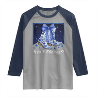 Am I Okay Raglan Shirt Boot Cowgirl Coquette Bow - Wonder Print Shop