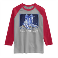 Am I Okay Raglan Shirt Boot Cowgirl Coquette Bow - Wonder Print Shop