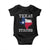Strong Texas Baby Onesie Distressed Flag Texan Pride Flood Relief Disaster - Wonder Print Shop