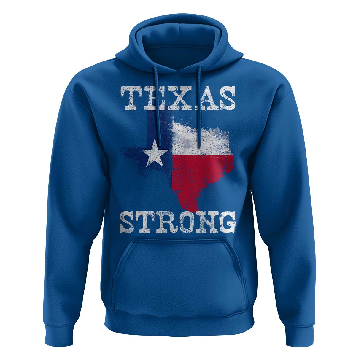 Strong Texas Hoodie Distressed Flag Texan Pride Flood Relief Disaster - Wonder Print Shop