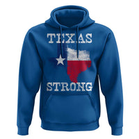 Strong Texas Hoodie Distressed Flag Texan Pride Flood Relief Disaster - Wonder Print Shop