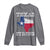 Strong Texas Long Sleeve Shirt Distressed Flag Texan Pride Flood Relief Disaster - Wonder Print Shop