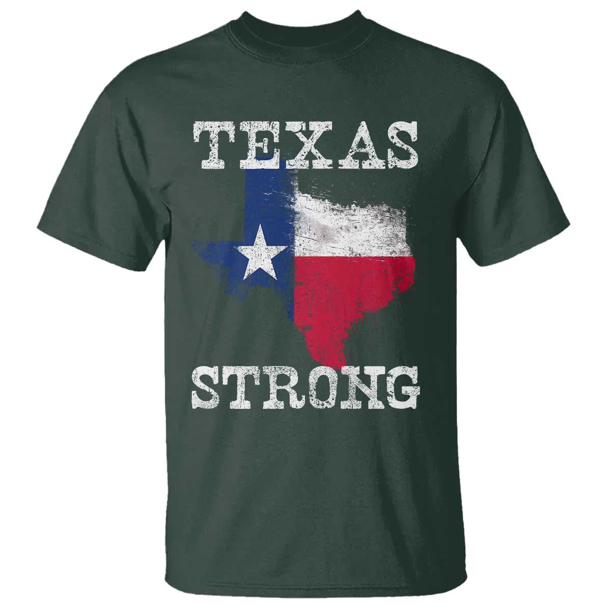 Strong Texas T Shirt Distressed Flag Texan Pride Flood Relief Disaster - Wonder Print Shop