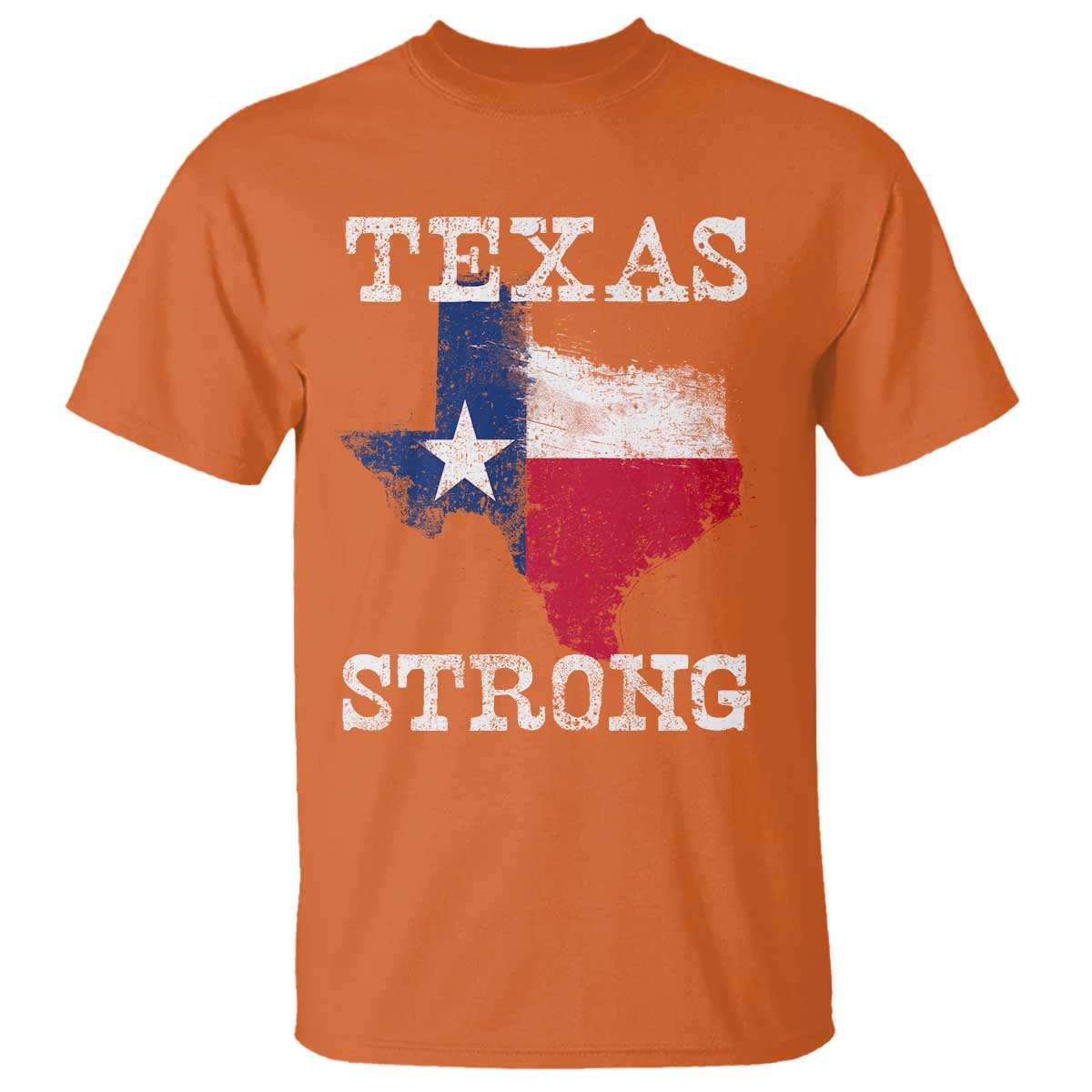Strong Texas T Shirt Distressed Flag Texan Pride Flood Relief Disaster - Wonder Print Shop