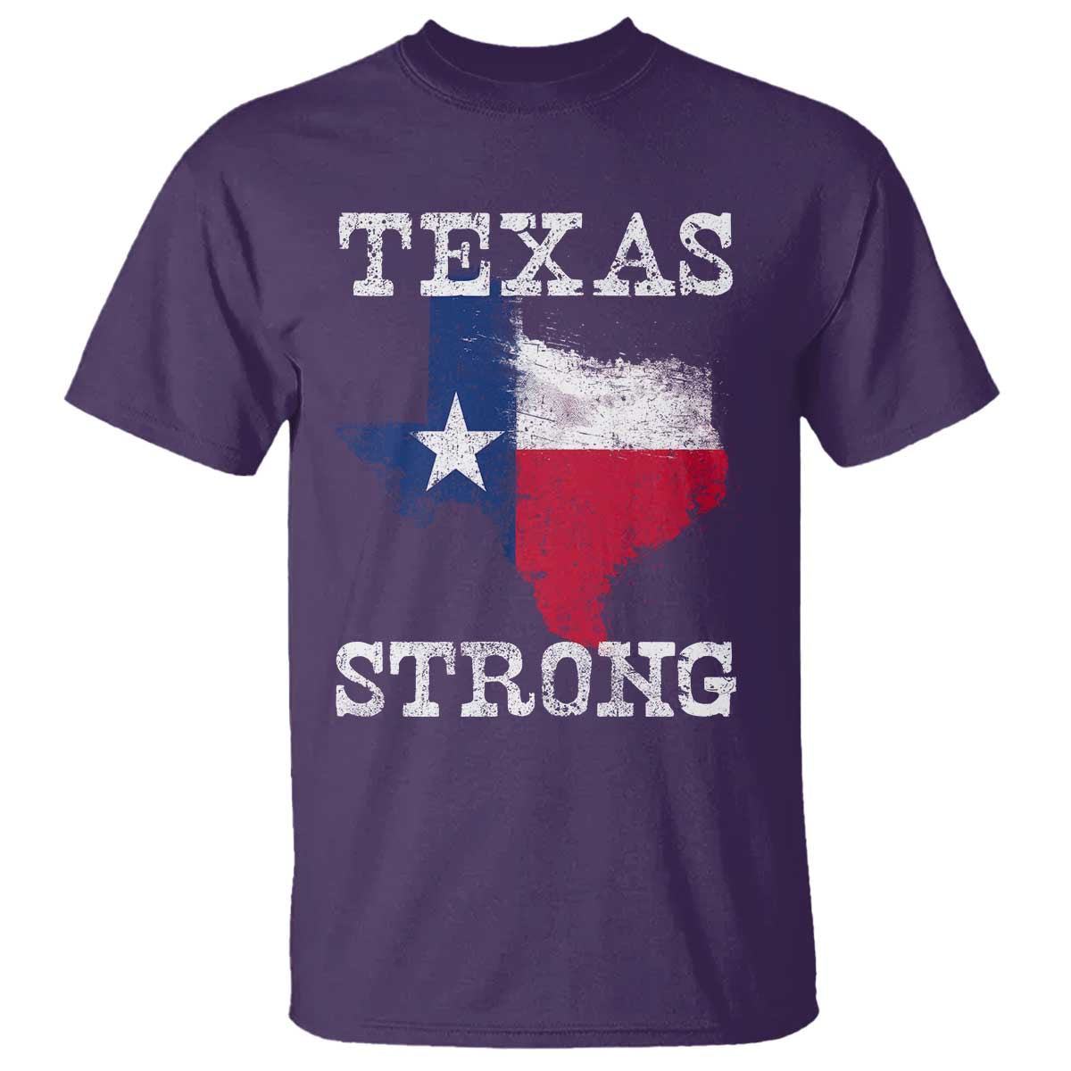 Strong Texas T Shirt Distressed Flag Texan Pride Flood Relief Disaster - Wonder Print Shop