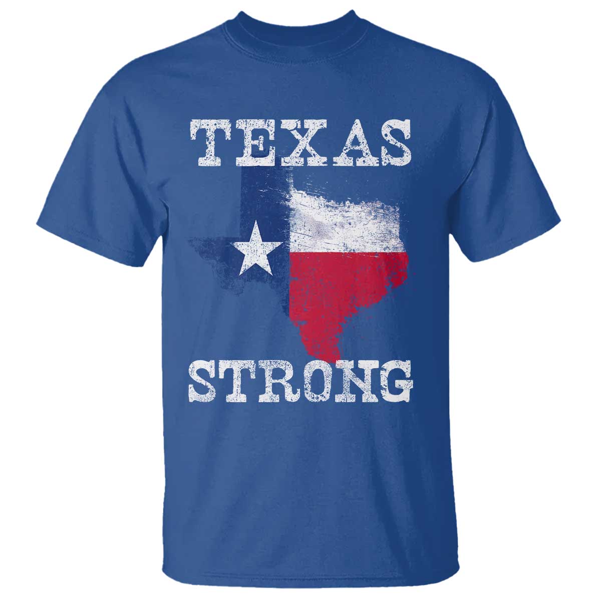 Strong Texas T Shirt Distressed Flag Texan Pride Flood Relief Disaster - Wonder Print Shop