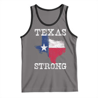 Strong Texas Tank Top Distressed Flag Texan Pride Flood Relief Disaster - Wonder Print Shop
