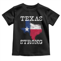 Strong Texas Toddler T Shirt Distressed Flag Texan Pride Flood Relief Disaster - Wonder Print Shop