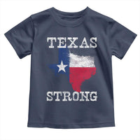 Strong Texas Toddler T Shirt Distressed Flag Texan Pride Flood Relief Disaster - Wonder Print Shop