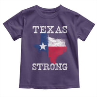 Strong Texas Toddler T Shirt Distressed Flag Texan Pride Flood Relief Disaster - Wonder Print Shop
