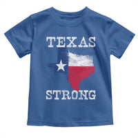 Strong Texas Toddler T Shirt Distressed Flag Texan Pride Flood Relief Disaster - Wonder Print Shop