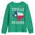 Strong Texas Youth Sweatshirt Distressed Flag Texan Pride Flood Relief Disaster - Wonder Print Shop