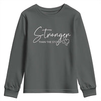 Strong Texas Flood Disaster Relief Youth Sweatshirt Hill Country Flooding Survivor Texan - Wonder Print Shop