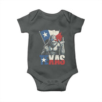 Bigfoot Texas Baby Onesie Sasquatch Loves Rock On Hand Texan Texas Flag - Wonder Print Shop
