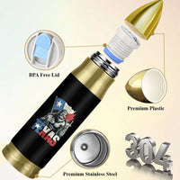 Bigfoot Texas Bullet Tumbler Sasquatch Loves Rock On Hand Texan Texas Flag - Wonder Print Shop
