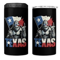 Bigfoot Texas 4 in 1 Can Cooler Tumbler Sasquatch Loves Rock On Hand Texan Texas Flag - Wonder Print Shop