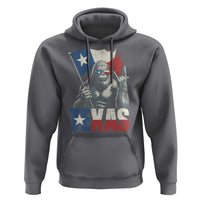 Bigfoot Texas Hoodie Sasquatch Loves Rock On Hand Texan Texas Flag - Wonder Print Shop