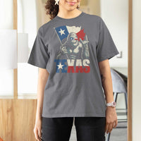 Bigfoot Texas T Shirt For Women Sasquatch Loves Rock On Hand Texan Texas Flag - Wonder Print Shop