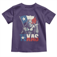 Bigfoot Texas Toddler T Shirt Sasquatch Loves Rock On Hand Texan Texas Flag - Wonder Print Shop