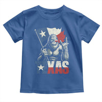 Bigfoot Texas Toddler T Shirt Sasquatch Loves Rock On Hand Texan Texas Flag - Wonder Print Shop