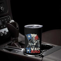 Bigfoot Texas Tumbler Cup Sasquatch Loves Rock On Hand Texan Texas Flag - Wonder Print Shop