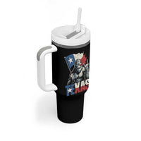 Bigfoot Texas Tumbler With Handle Sasquatch Loves Rock On Hand Texan Texas Flag - Wonder Print Shop
