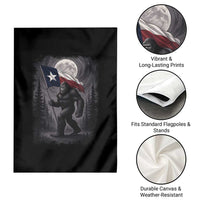 Bigfoot Texas Garden Flag Forest Sasquatch Loves Rock On Hand Texas Flag - Wonder Print Shop