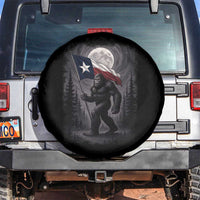 Bigfoot Texas Spare Tire Cover Forest Sasquatch Loves Rock On Hand Texas Flag - Wonder Print Shop
