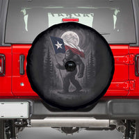 Bigfoot Texas Spare Tire Cover Forest Sasquatch Loves Rock On Hand Texas Flag - Wonder Print Shop